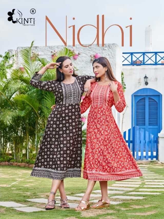 Kinti Nidhi Rayon Print Kurtis Catalog in Wholesale, Buy Kinti Nidhi Rayon Print Kurtis Full Catalog in Wholesale in Wholesale Price Online From Aarvee Creation