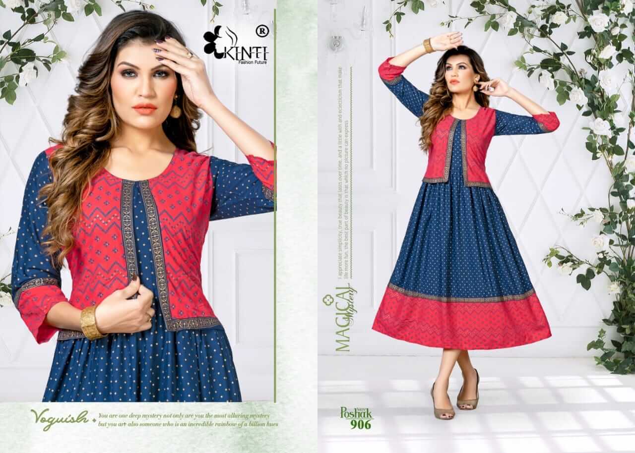 Kinti Poshak vol 9 Kali Kurti with Attached Jacket Catalog, Buy Kinti Poshak vol 9 Kali Kurti with Attached Jacket Full Catalog at Wholesale Rate Online