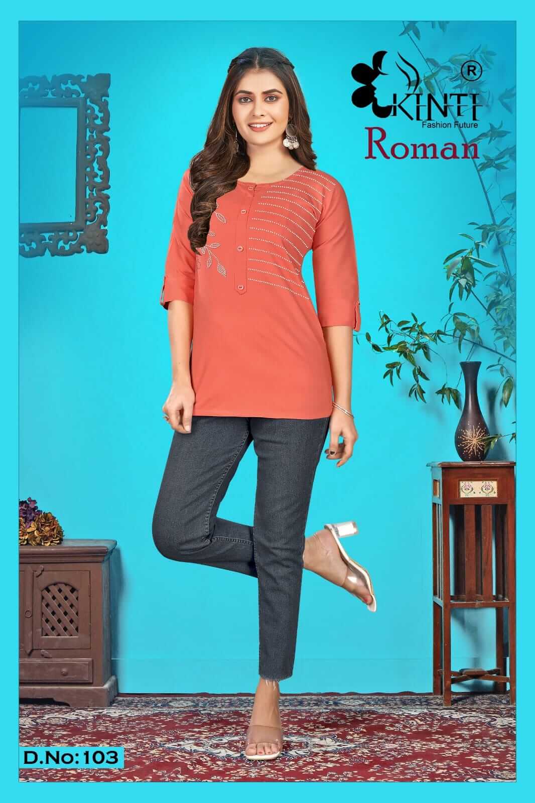 Kinti Roman vol 1 Short Tops Catalog in Wholesale Price, Buy Kinti Roman vol 1 Short Tops Full Catalog in Wholesale Price Online From Aarvee Creation