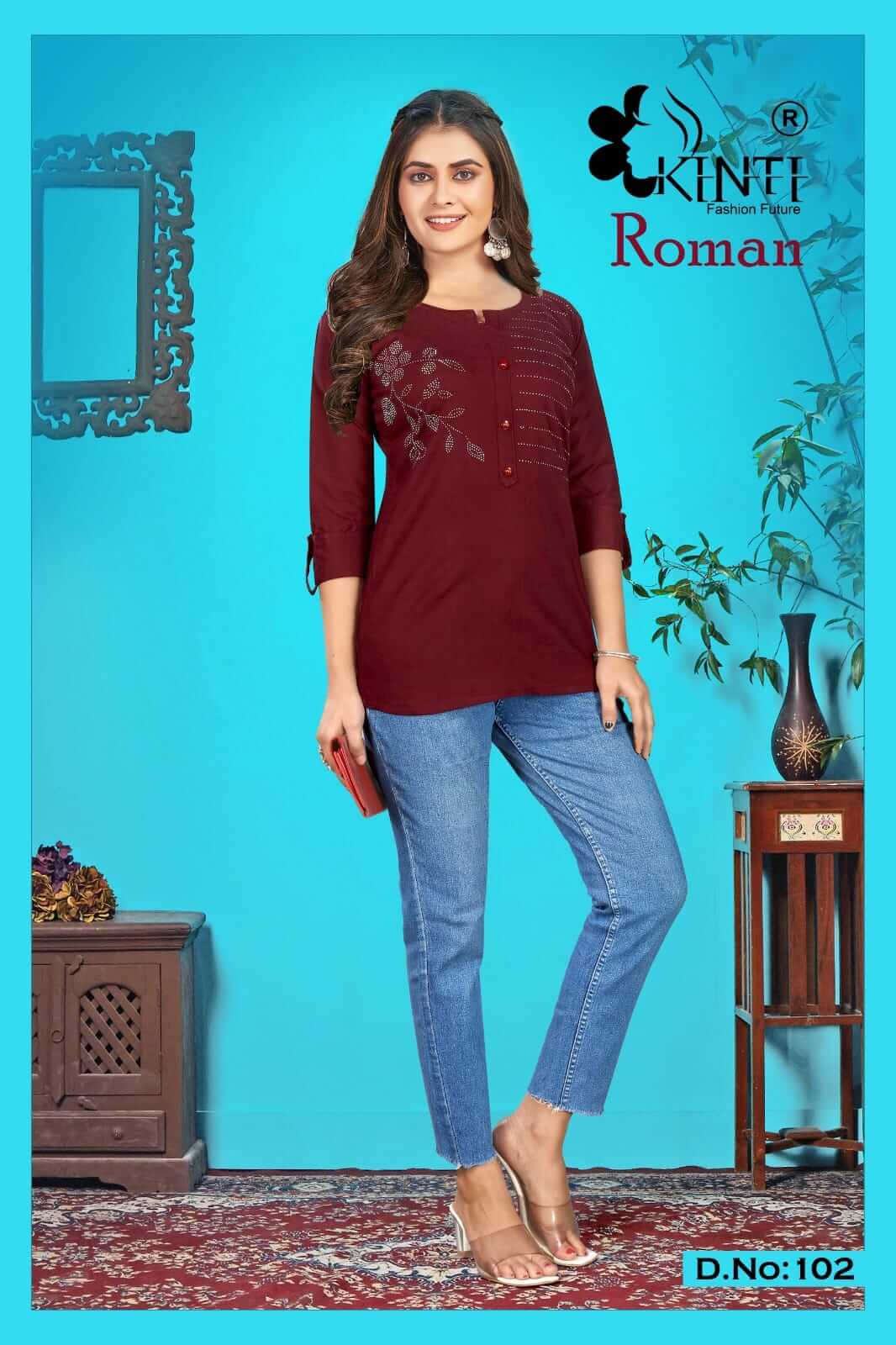 Kinti Roman vol 1 Short Tops Catalog in Wholesale Price, Buy Kinti Roman vol 1 Short Tops Full Catalog in Wholesale Price Online From Aarvee Creation