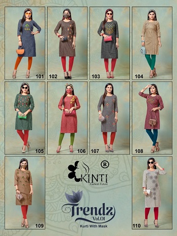 Kinti Trendz Kurtis Wholesale Catalogue. Trendz Handloom Cotton Fancy Embroidery Work Kurtis Wholesale Collections. Buy Cotton Embroidered Work Kurtis in Bulk rate for Wholesale