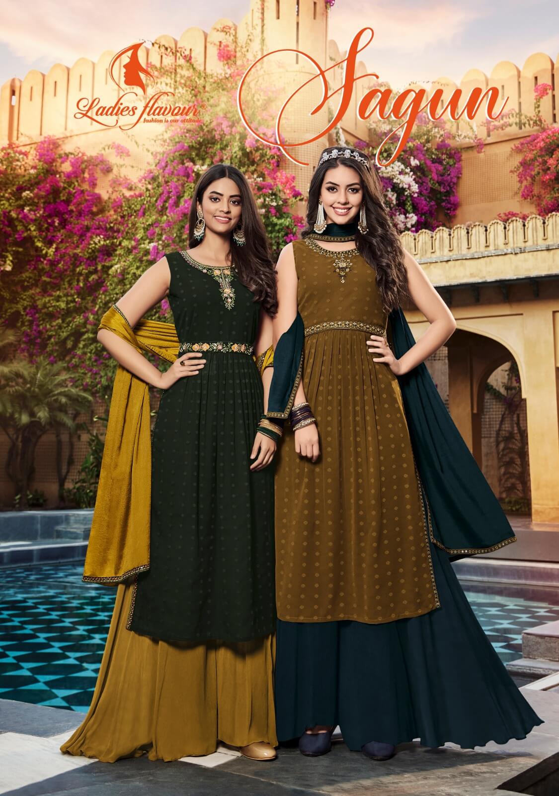Ladies Flavour Sagun Partywear Salwar Suits Catalog at Wholesale Rate, Buy Ladies Flavour Sagun Partywear Salwar Suits Full Catalog at Wholesale Rate Online From Aarvee Creation