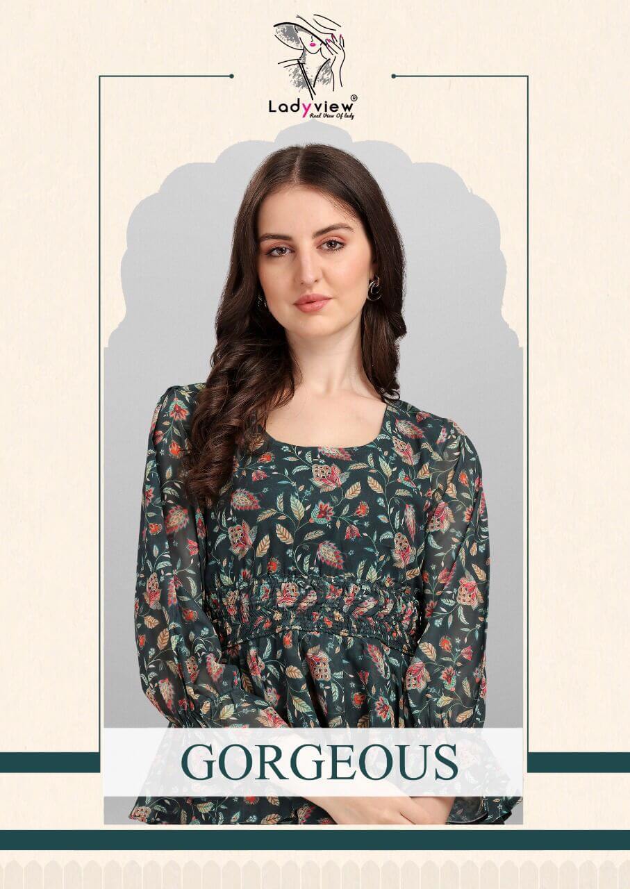 Ladyview Gorgeous Georgette Tops Catalog in Wholesale