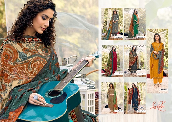 Levisha Etraana wholesale Dress Material Catalog. Levisha Brand ladies Dress Materials catalog etraana at wholesale price.