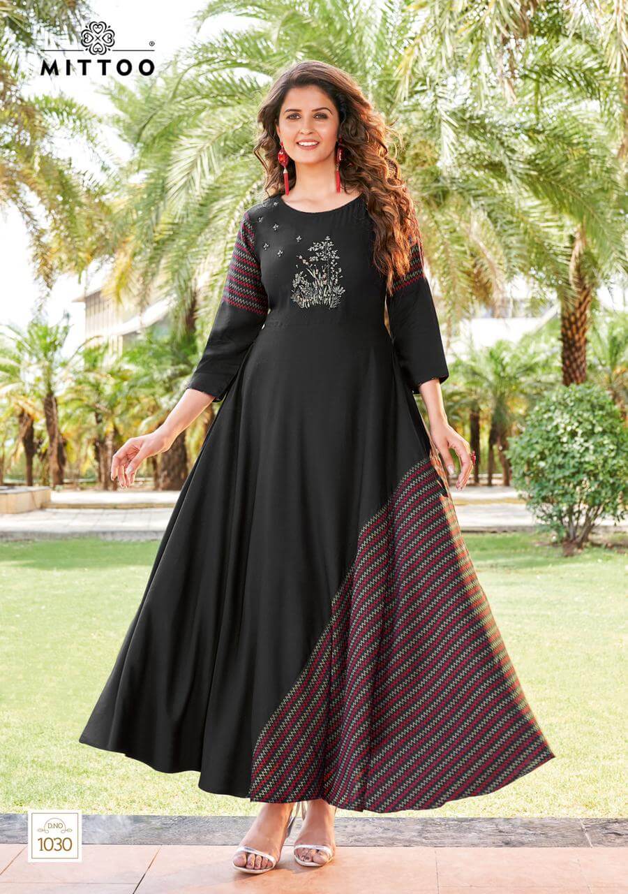 Mittoo Leriya vol 5 Gown Kurtis Wholesale Catalog, Buy Mittoo Brand Leriya vol 5 Kurtis Catalog in Wholesale Price