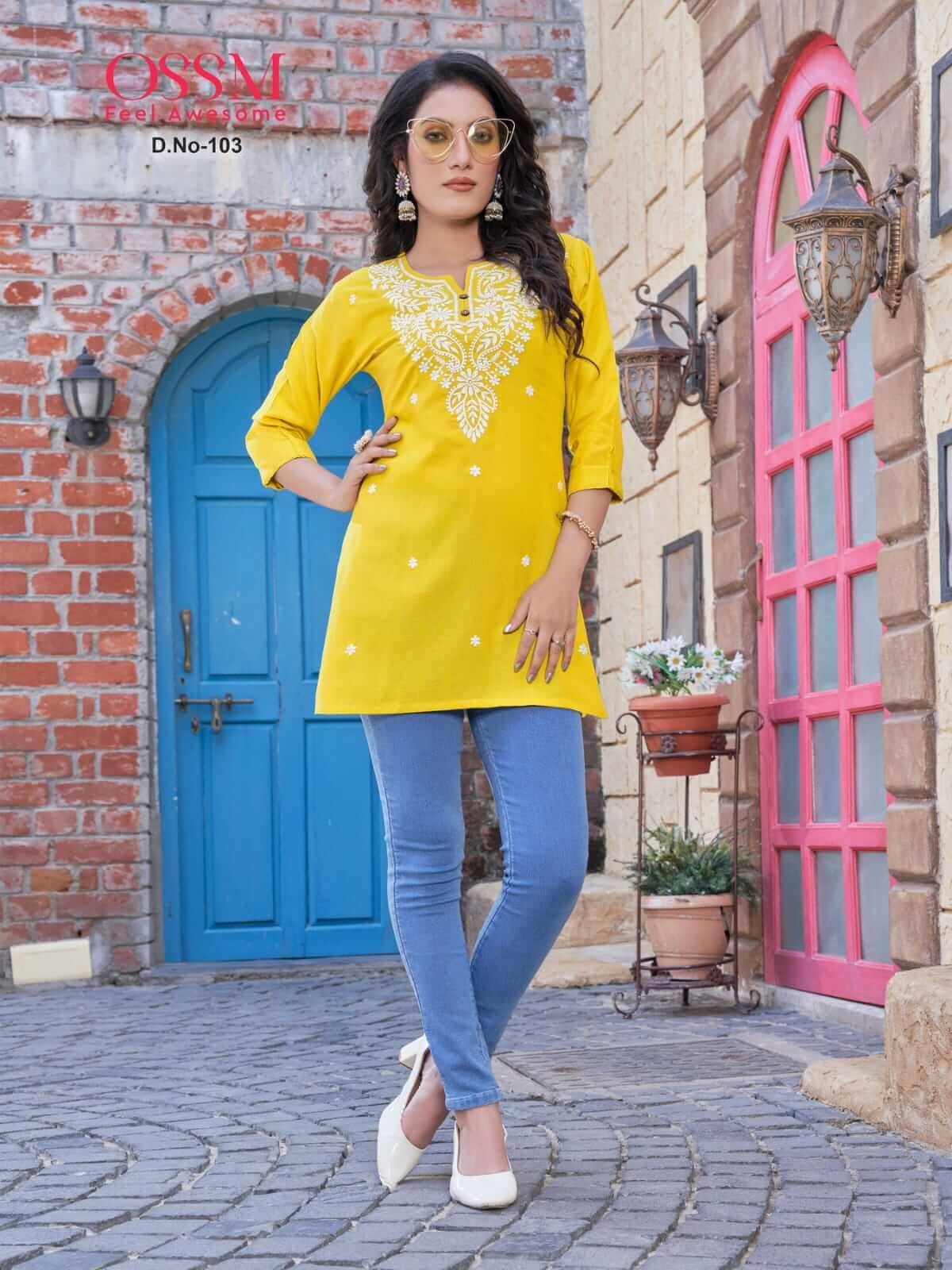 Buy ossm Nora Western Top Wholesale Catalog Online From Aarvee Creation India At Best Wholesale Rate