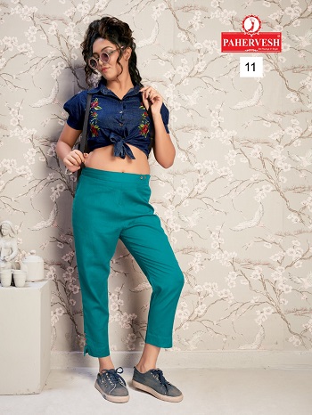 Pahervesh venus Non Stretchable Kurti pants wholesale catalogue. Buy Women Kurti Pants in Bulk at wholesale price online 