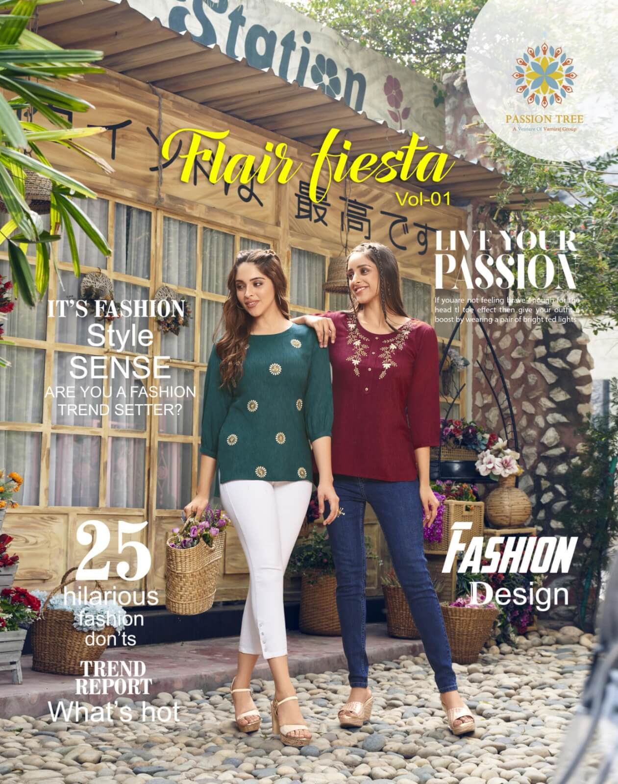 Passion Tree Flair Fiesta vol 1 Short Tops Catalog in Wholesale, Buy Passion Tree Flair Fiesta vol 1 Short Tops Full Catalog in Wholesale Price From Aarvee Creation