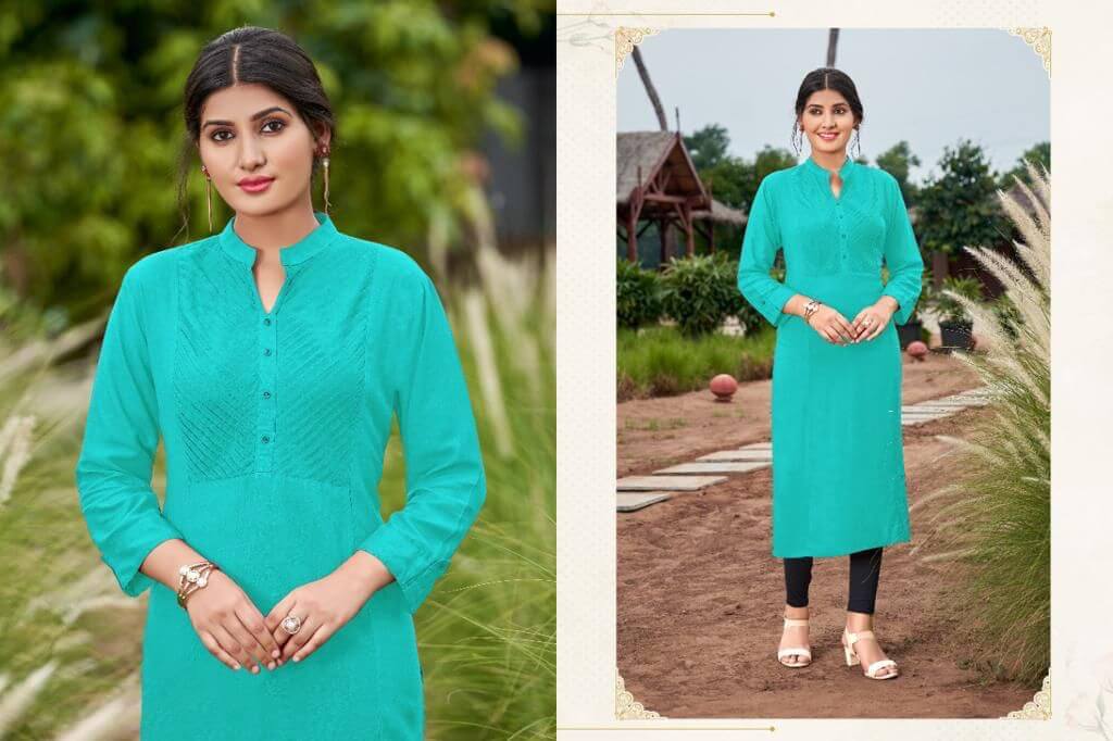 Poonam Pintex Rayon Slub Kurtis Catalog, Buy Poonam Pintex Rayon Slub Kurtis Full Catalog at Wholesale Rate Online
