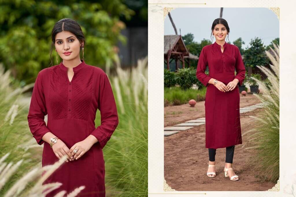 Poonam Pintex Rayon Slub Kurtis Catalog, Buy Poonam Pintex Rayon Slub Kurtis Full Catalog at Wholesale Rate Online