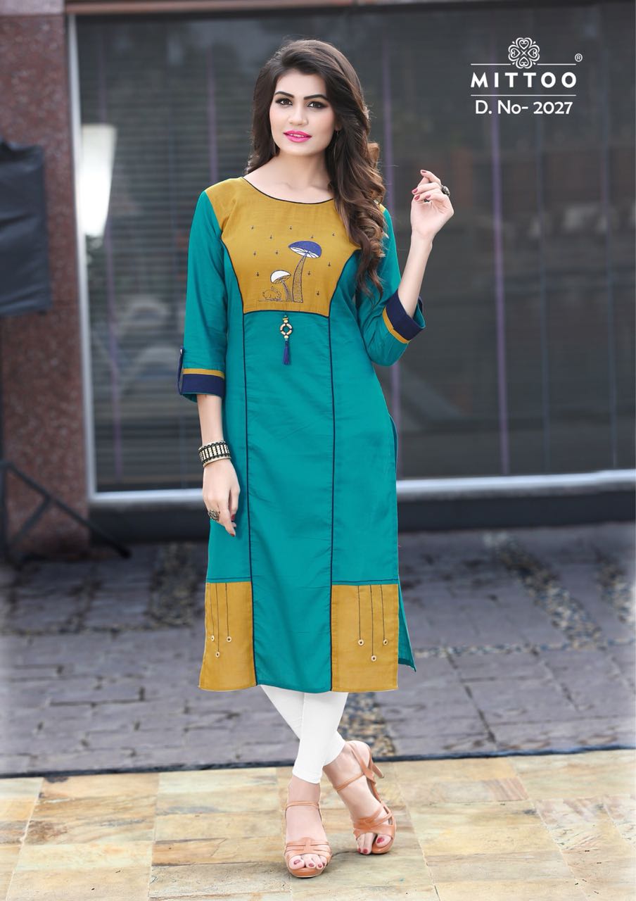 MITTOO PRIYAL VOL 4 BEAUTIFUL COTTON SLUB KURTIS CATALOG(DISPATCH FROM 4TH APRIL 2018 ONWARDS)