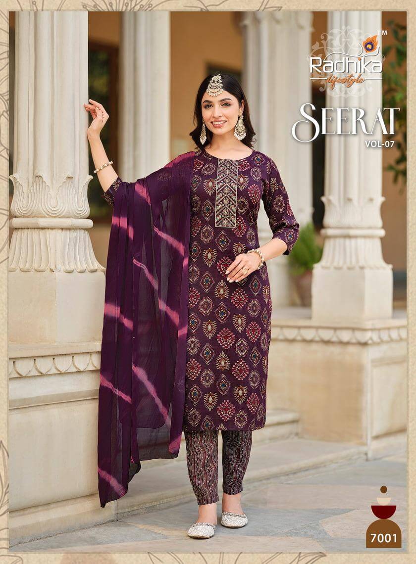 Rayon Printed Top Bottom With Dupatta Readymade Catalog