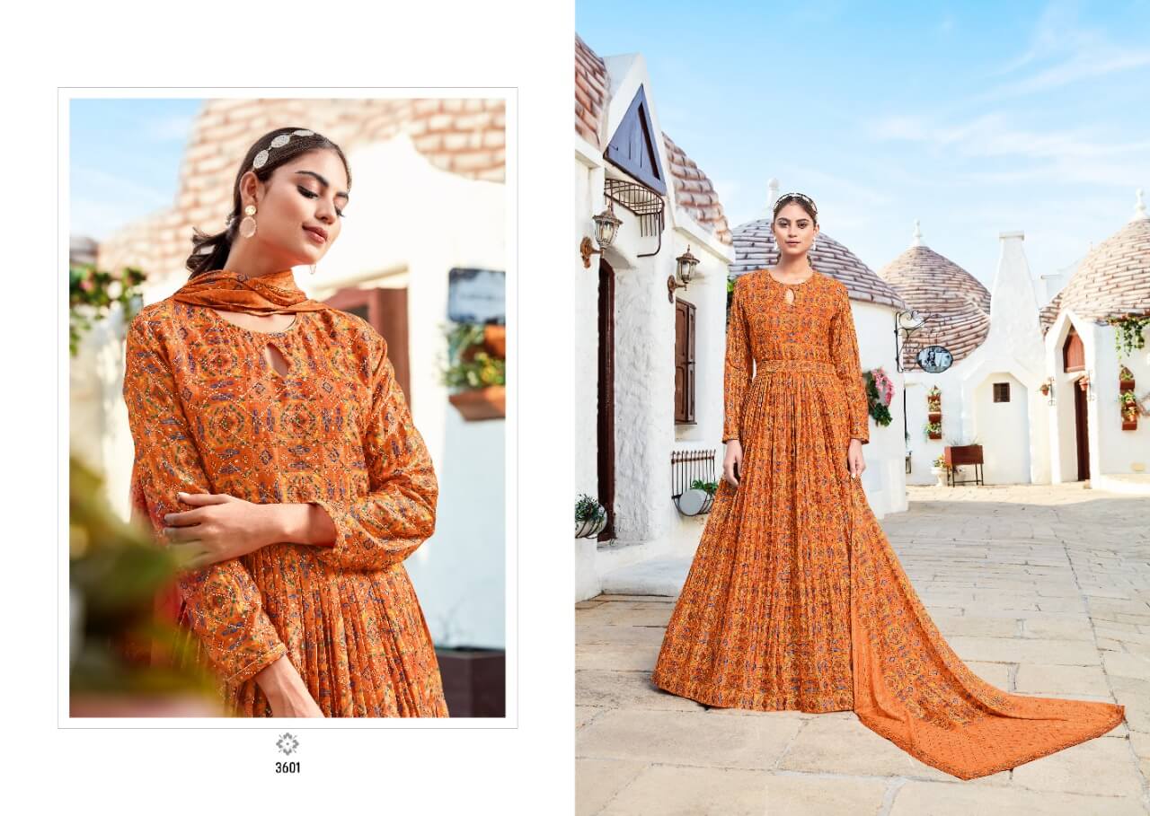 Buy Rangoon Passionate Ladies Gown with Dupatta full Catalog in Wholesale Price 