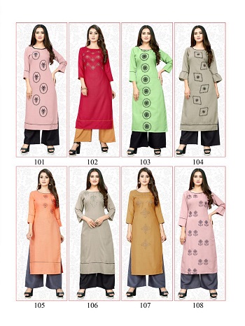 RT Kurtis catalog:Buy latest RT Kurtis catalogue online at a low price