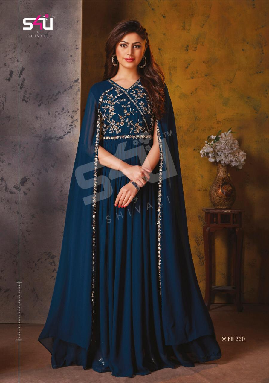 INAYAT BY S4U BY SHIVALI BRAND GEORGETTE HANDWORK KURTI WITH SHARARA AND  DUPATTA WHOLESALER AND DEALER