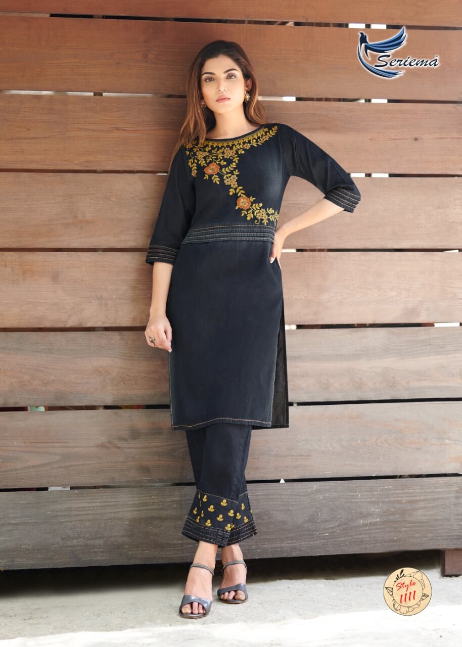 Seriema Kumb Westin Denim Top with Bottom Set Catalog in Wholesale, Buy Seriema Kumb Westin Denim Top with Bottom Set Full Catalog in Wholesale in Wholesale Price Online From Vadodara, Surat, Gujarat
