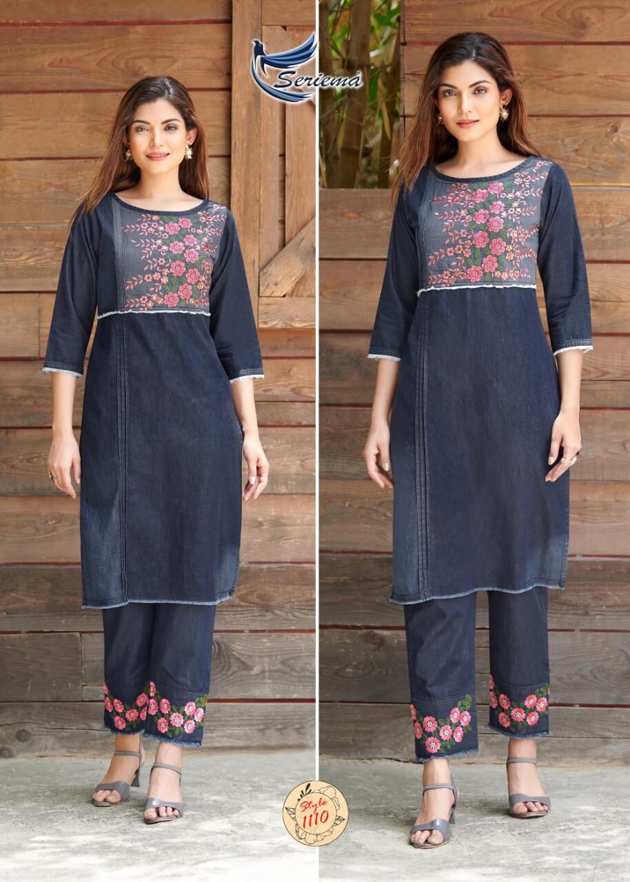 Seriema Kumb Westin Denim Top with Bottom Set Catalog in Wholesale, Buy Seriema Kumb Westin Denim Top with Bottom Set Full Catalog in Wholesale in Wholesale Price Online From Vadodara, Surat, Gujarat