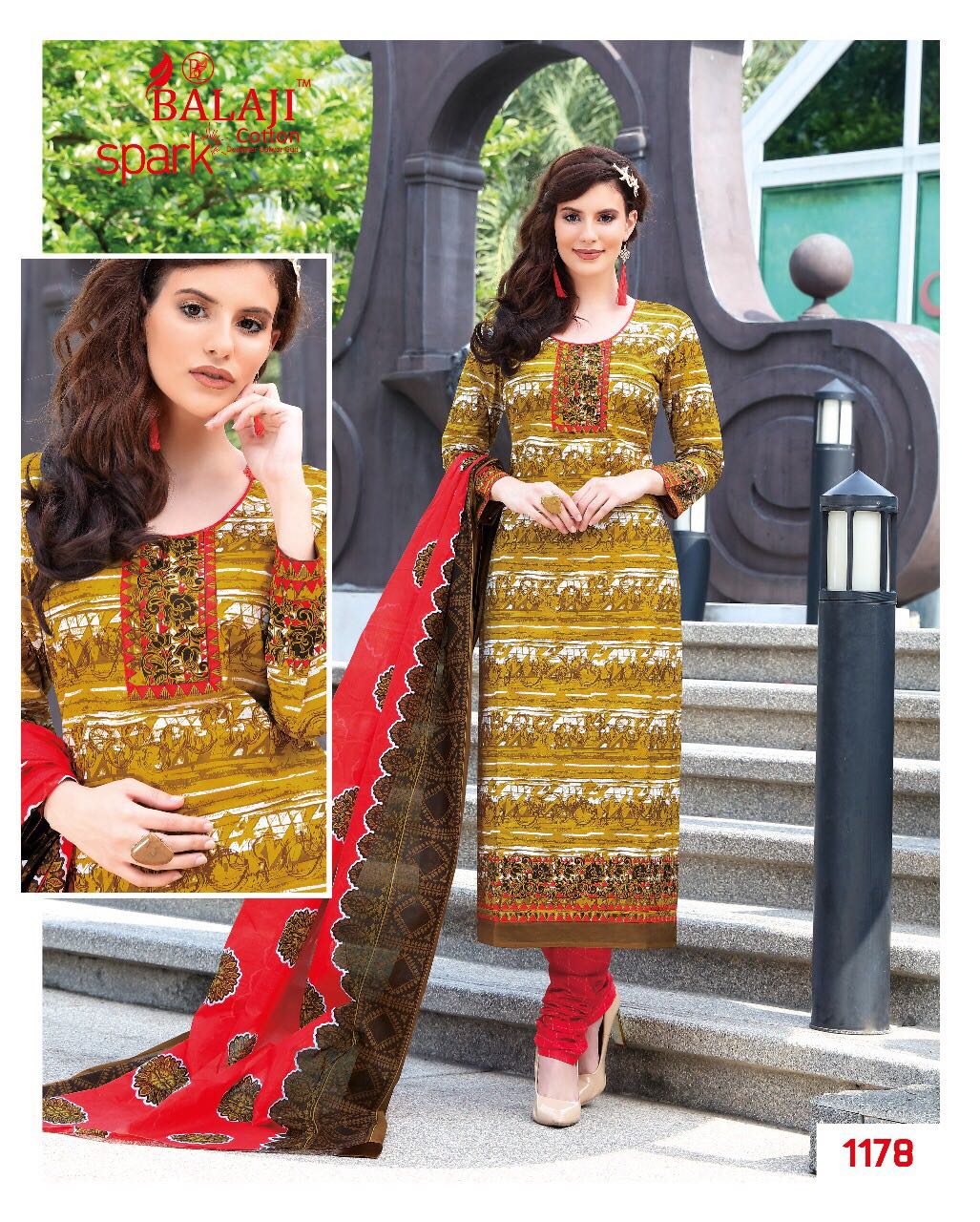 Cotton Dress Material With Cotoon Dupatta