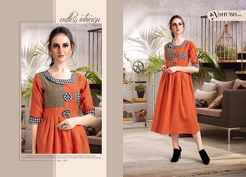 Subh Nx Surat Kurti Catalogue Manufacturer Presents Aarohi Vol 1 Two Tone Handloom Kurti Wholesale Catalogue. Shop Aarohi Vol 1 Kurti Online. Order Aarohi Vol 1 Kurti Online. Order Aarohi Kurti Wholes