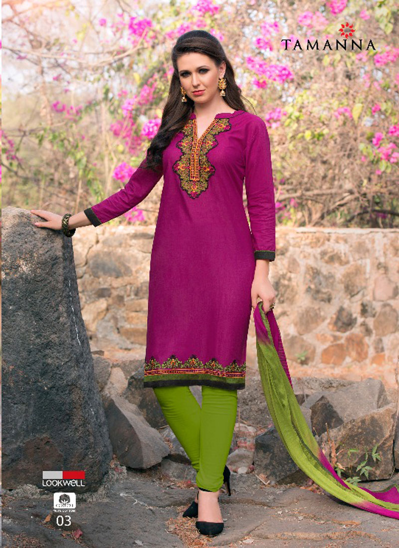 NEW STYLE BEAUTIFUL UNSTICHED EMBROIDERED WORK WITH PURE COTTON SUIT WITH DUPATTA
