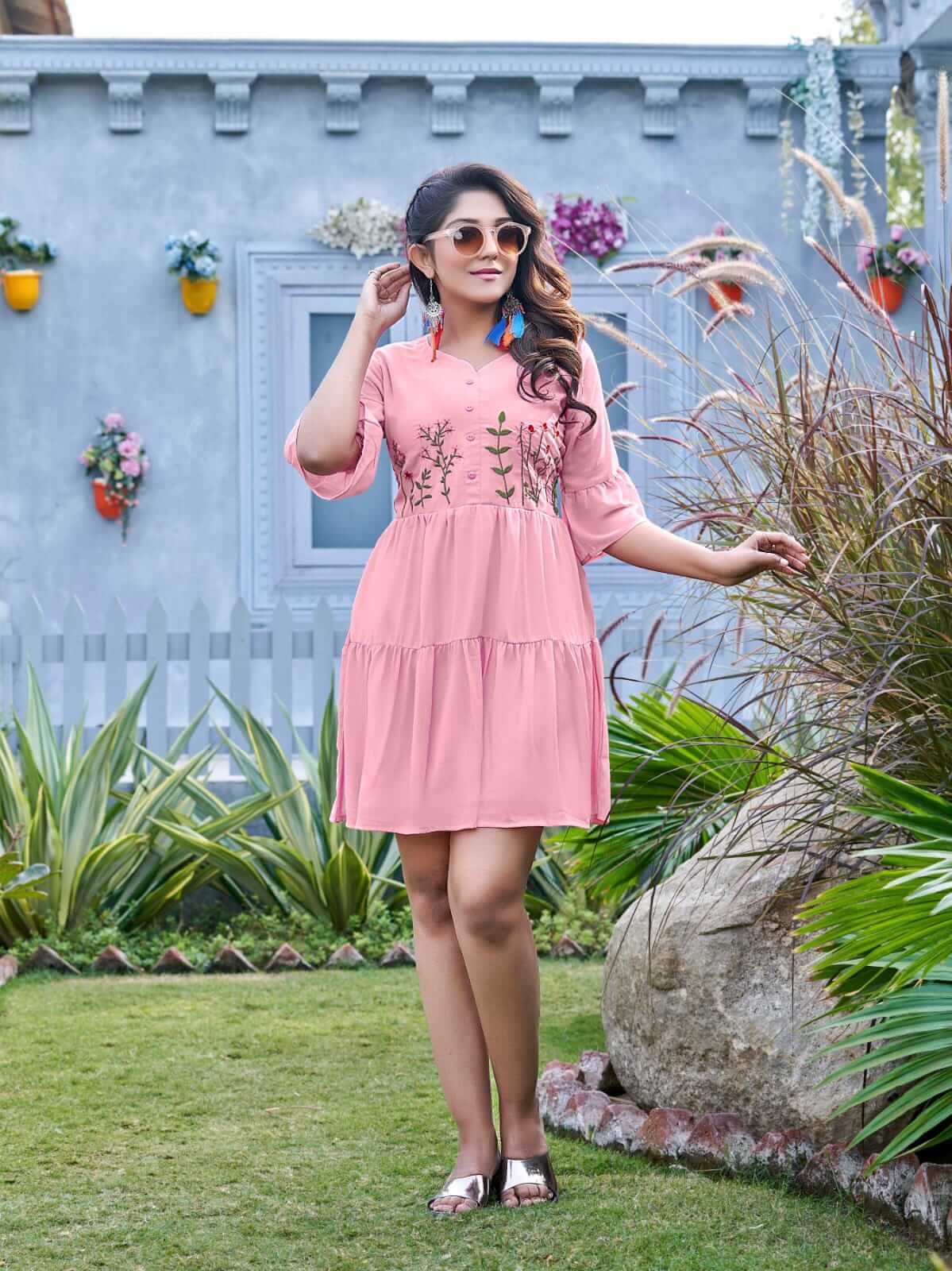 Tips and Tops Insta Girl Vol 2 Georgette Tops Catalog, Buy Tips and Tops Insta Girl Vol 2 Georgette Tops Full Catalog in Wholesale Rate Online From Aarvee Creation