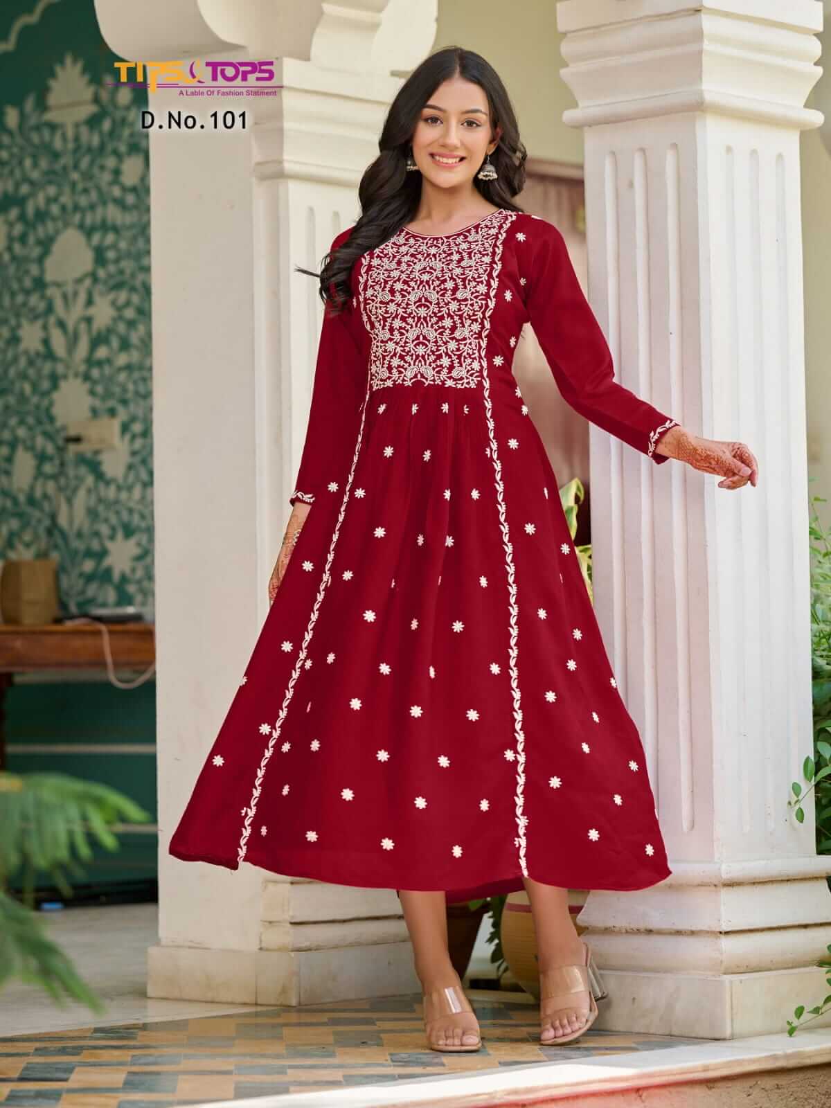 Tips Tops Lakhnavi Long Kurtis Catalog in Wholesale Price, Buy Tips Tops Lakhnavi Long Kurtis Full Catalog in Wholesale Price Online From Aarvee Creation