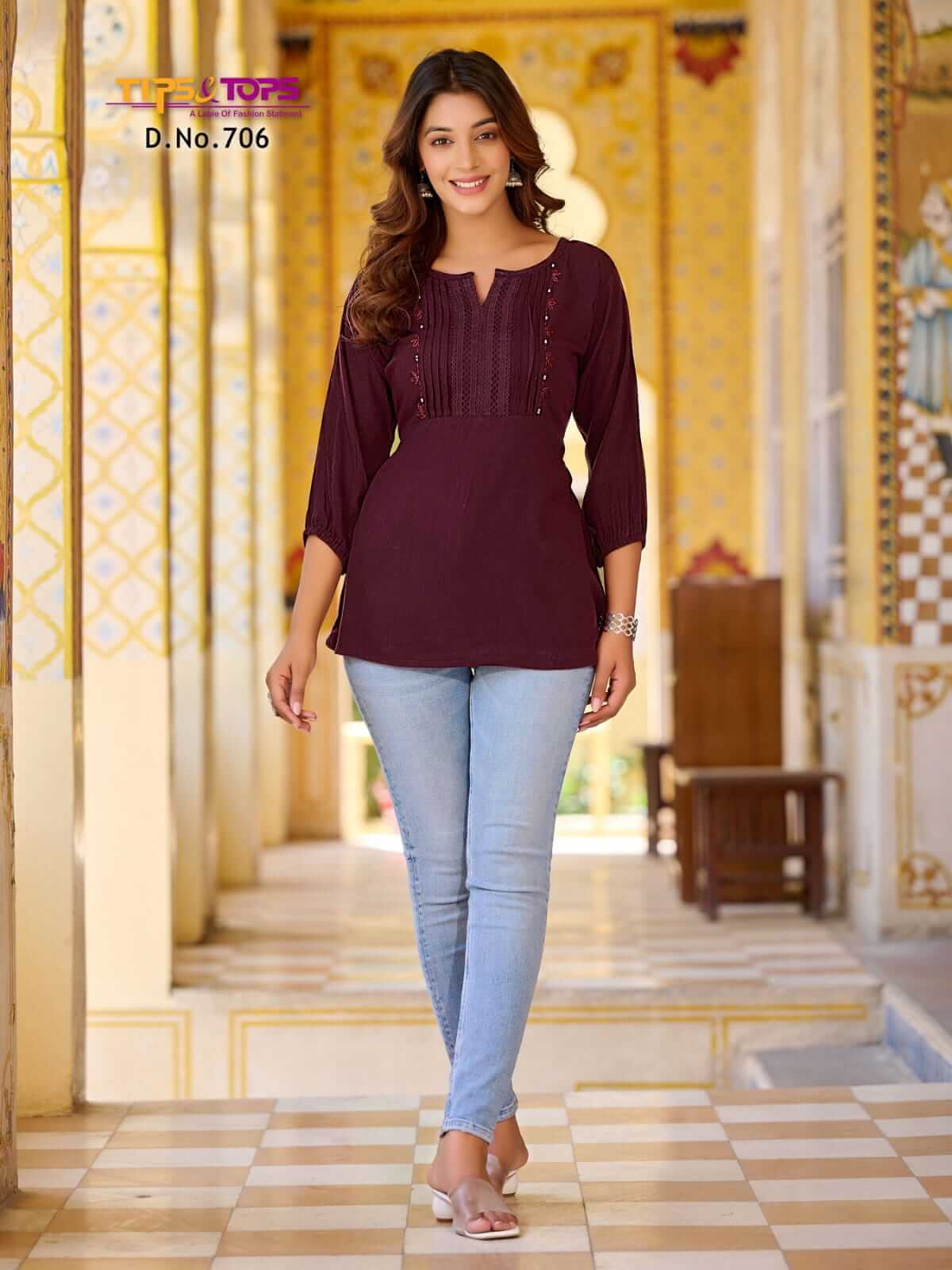 Buy TIPS And Tops Pepe Tops Vol 7 Catalog At Wholesale Rate Online From Aarvee Creation India
