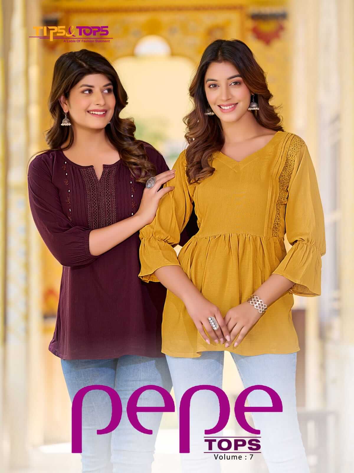 Buy TIPS And Tops Pepe Tops Vol 7 Catalog At Wholesale Rate Online From Aarvee Creation India