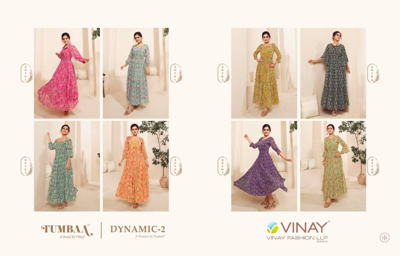 Tumbaa Dynamic vol 2 Georgette Gown Catalog, Buy Full Catalog of Tumbaa Dynamic vol 2 in Wholesale Price Online