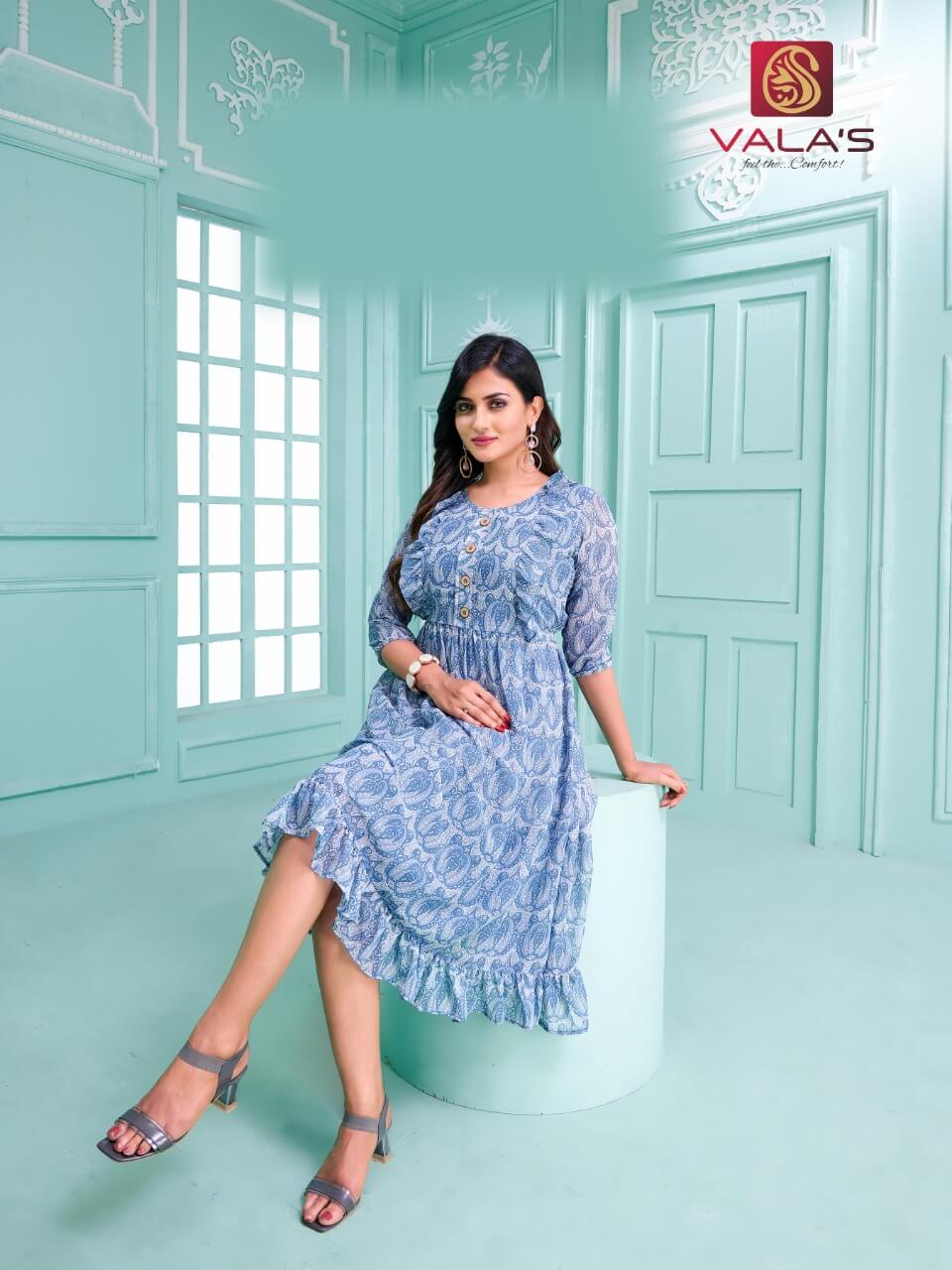 Valas Style vol 7 Georgette Short Dress Catalog in Wholesale, Buy Valas Style vol 7 Georgette Short Dress Full Catalog in Wholesale Price Online From Vadodara, Gujarat