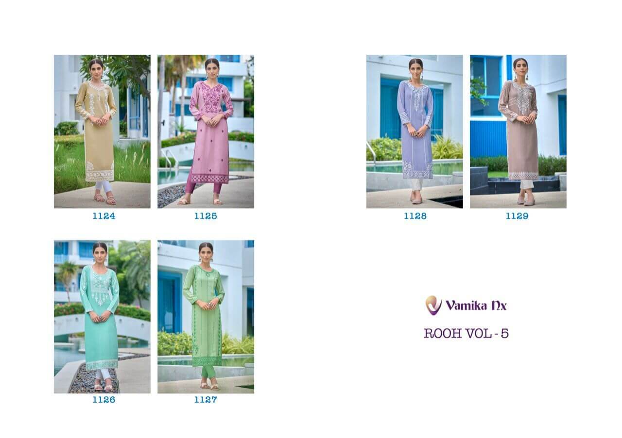 Vamika Rooh vol 5 Kurti with Pant Wholesale Catalog, Buy Vamika Rooh vol 5 Full Catalog of Kurti with pant in Wholesale Price Online