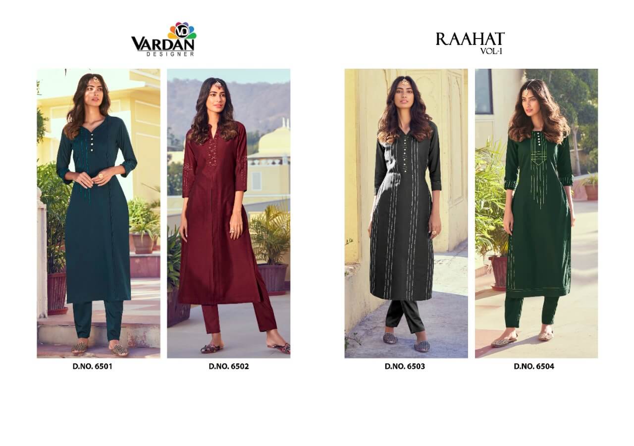 Vardan Designer Raahat vol 1 Top with Bottom Catalog, Buy Vardan Designer Raahat vol 1 Top with Bottom Full Catalog at Wholesale rate online