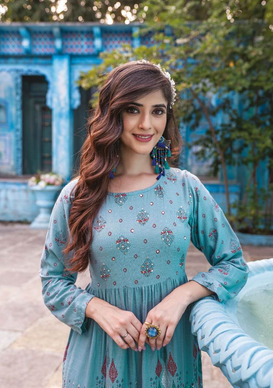 Wanna Sheen Rayon Printed Gown Catalog in Wholesale Price, Buy Wanna Sheen Rayon Printed Gown Full Catalog in Wholesale Price Online From Vadodara, Gujarat
