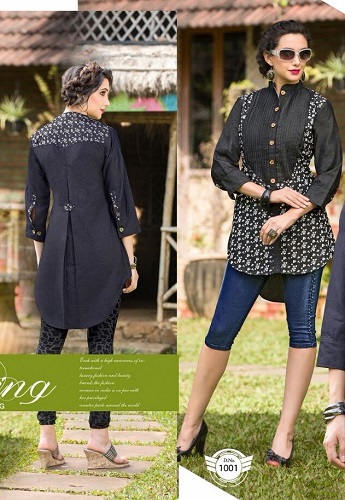 NEW STYLE BEAUTIFUL DENIM FANCY TOPS