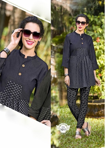 NEW STYLE BEAUTIFUL DENIM FANCY TOPS