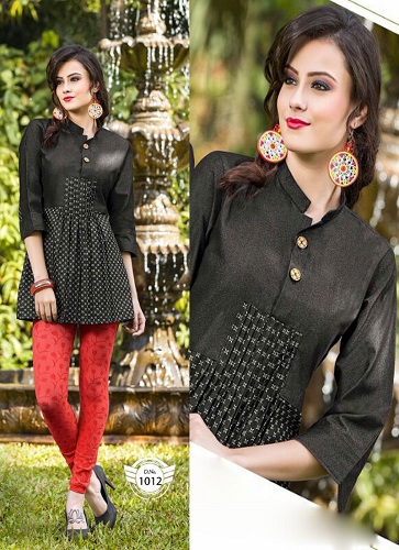 NEW STYLE BEAUTIFUL DENIM FANCY TOPS