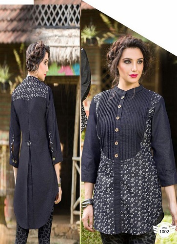 NEW STYLE BEAUTIFUL DENIM FANCY TOPS