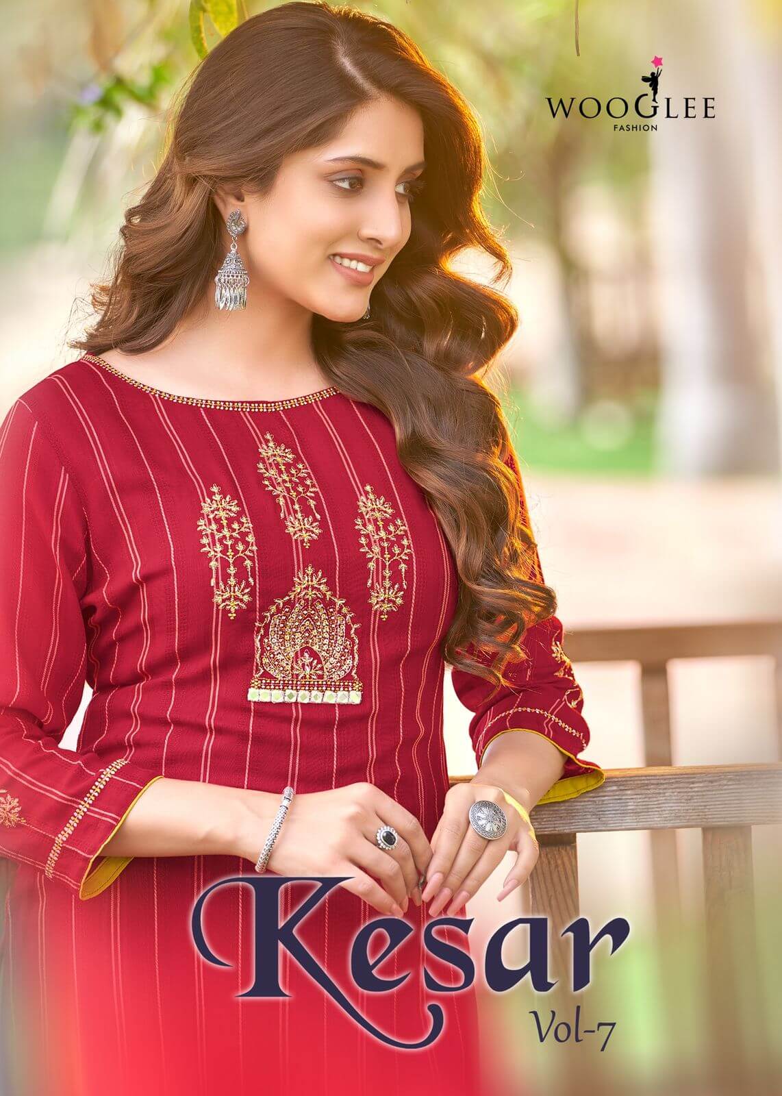 Wooglee Kesar Vol 7 Kurti With Pant Wholesale Catalog, Buy Full Catalog Kesar Vol 7 Kurtis With Pant In Wholesale Rate