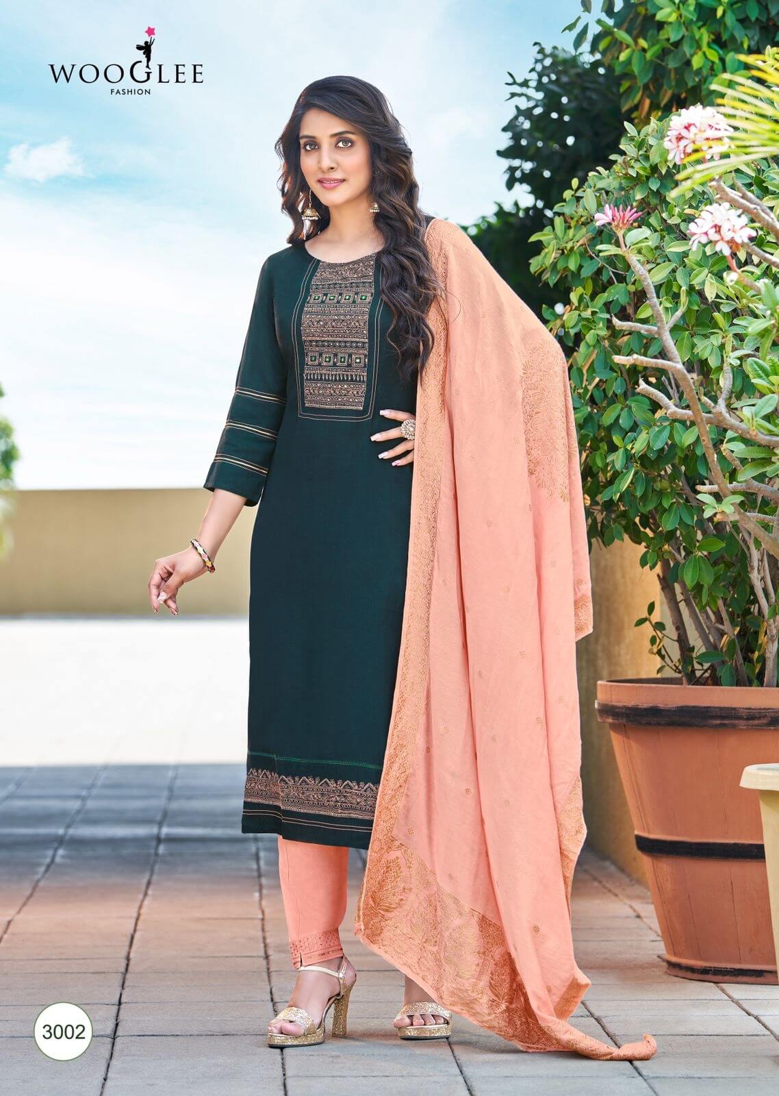 Wooglee Madhurya Kurti Pant Dupatta Set Catalog in Wholesale, Buy Wooglee Madhurya Kurti Pant Dupatta Set Full Catalog in Wholesale Rate Online From Aarvee Creation