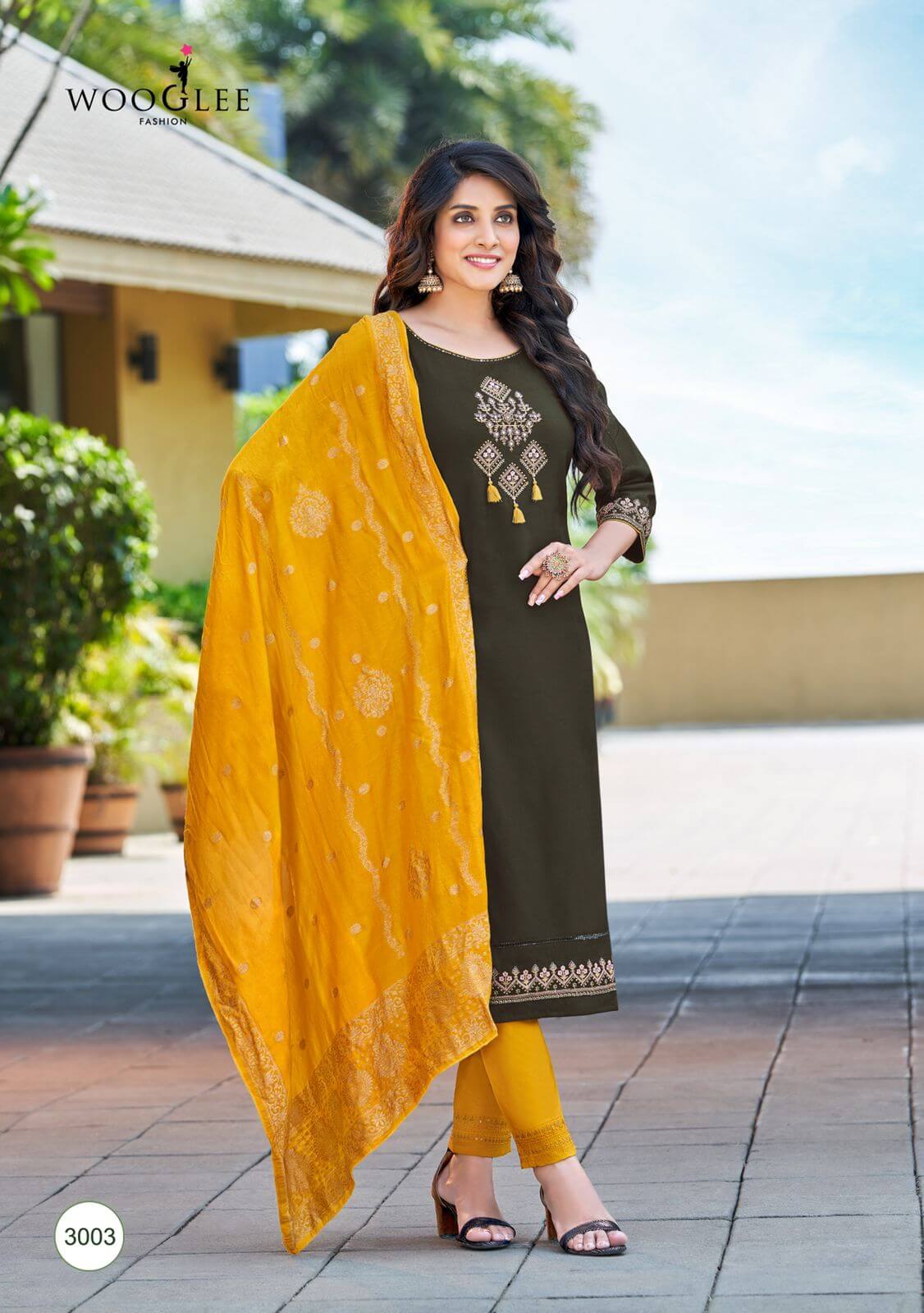 Wooglee Madhurya Kurti Pant Dupatta Set Catalog, Buy Wooglee Madhurya Kurti Pant Dupatta Set Full Catalog in Wholesale Price Online